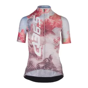 Q36.5 G1 Fresco Fietsshirt Korte Mouwen Blauw/Rood Dames