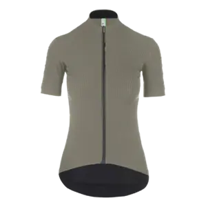 Q36.5 Grid Skin Fietsshirt Korte Mouwen Olijfgroen Dames