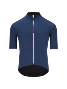 Q36.5 Dottore Grid Skin Fietsshirt Korte Mouwen Donkerblauw Heren