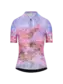 Q36.5 Gregarius Damask Fietsshirt Korte Mouwen Paars Dames