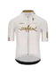Q36.5 Gregarius Clima Nibali Olympic Fietsshirt Korte Mouwen Wit/Goud Heren