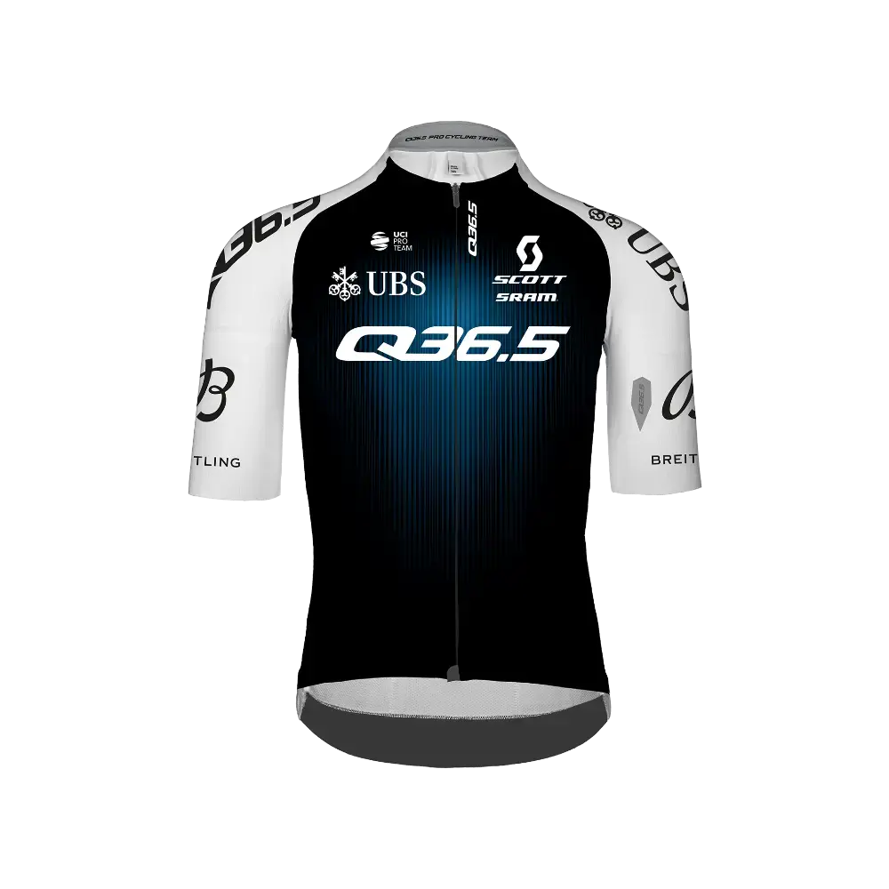 Q36.5 Gregarius Q36.5 Pro Cycling Fietsshirt Korte Mouwen Zwart/Wit Heren