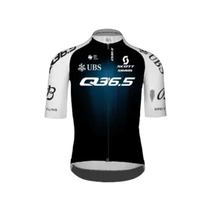 Q36.5 Gregarius Q36.5 Pro Cycling Fietsshirt Korte Mouwen Zwart/Wit Heren