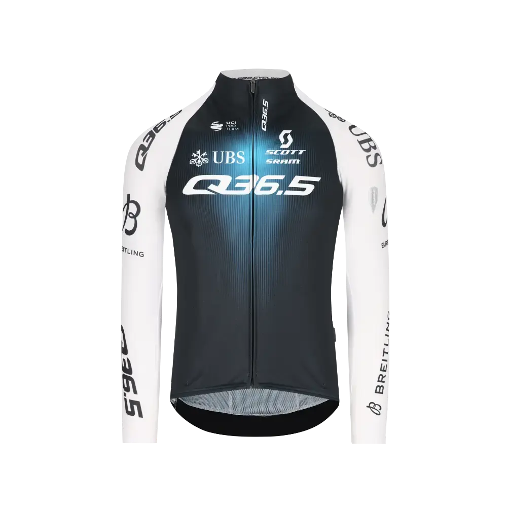 Q36.5 Gregarius Q36.5 Pro Cycling Team Fietsshirt Lange Mouwen Zwart Heren