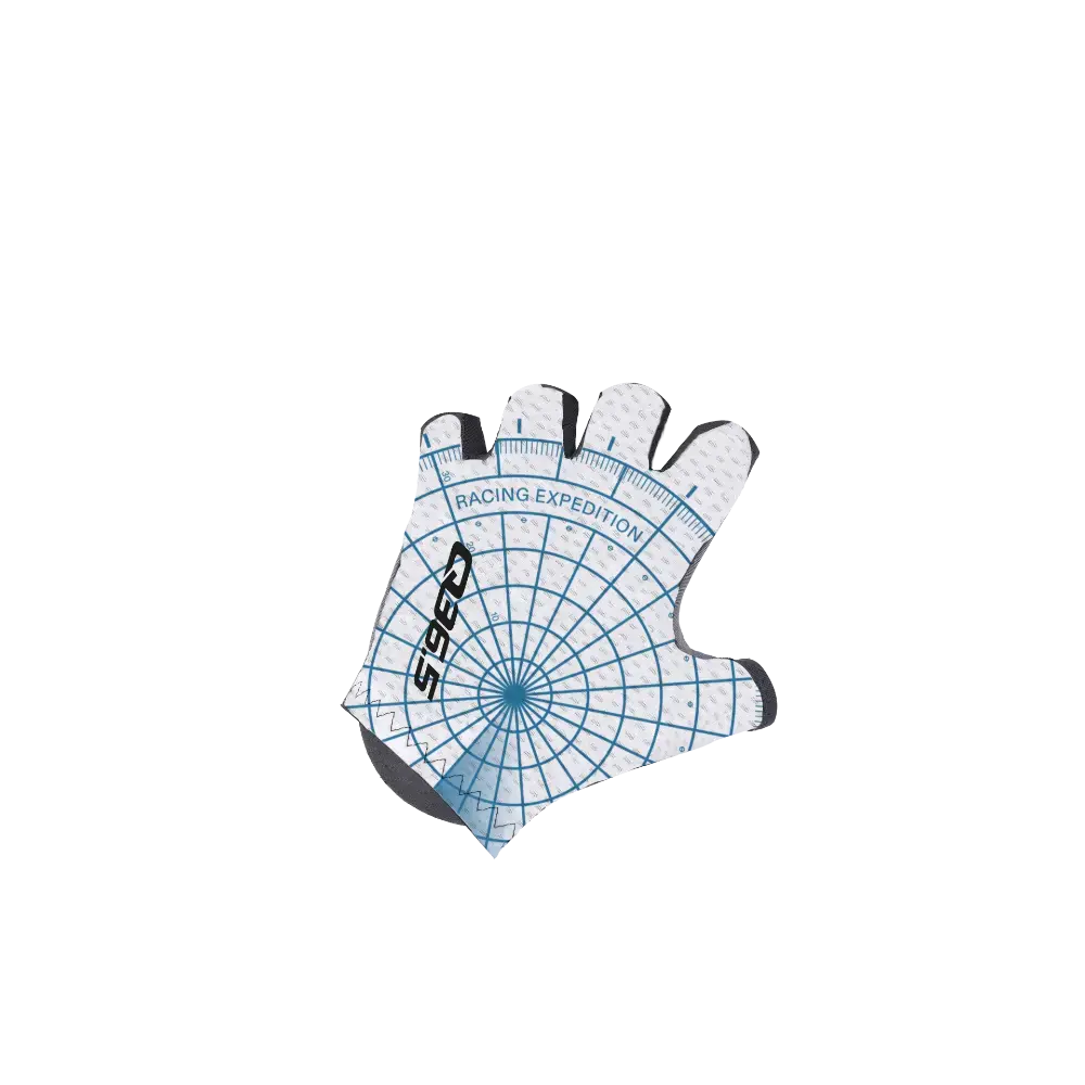 Q36.5 Pro Cycling Team Zomer Fietshandschoenen Wit/Lichtblauw