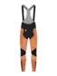 Q36.5 Dottore Hybrid Fietsbroek Lang Met Bretels en Zeem Check Oranje Heren