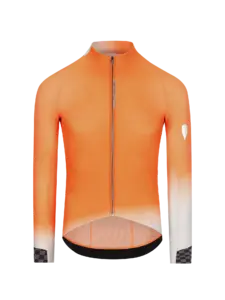 Q36.5 Gregarius Hybrid Collar Fade Fietsshirt Lange Mouwen Oranje Heren
