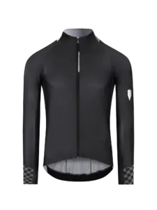 Q36.5 Gregarius Hybrid Collar Fade Fietsshirt Lange Mouwen Zwart Heren