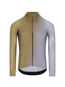 Q36.5 Gregarius Hybrid Big Fade Fietsshirt Lange Mouwen Groen Heren