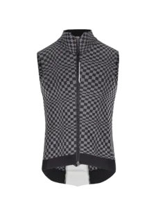 Q36.5 Dottore Hybrid Windvest Check Grijs