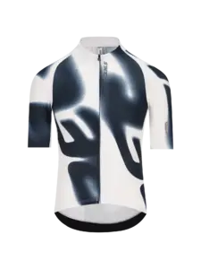 Q36.5 Gregarius Pro Big Logo Fietsshirt Korte Mouwen Wit/Zwart Heren