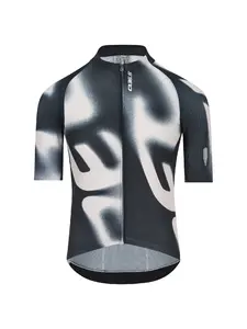 Q36.5 Gregarius Pro Big Logo Fietsshirt Korte Mouwen Zwart/Wit Heren