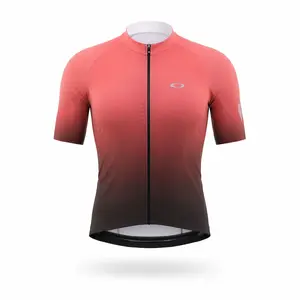 Q36.5 x Oakley Clima Fietsshirt Korte Mouwen Rood/Grijs