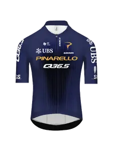 Q36.5 Gregarius Q36.5 Pro Cycling Team Fietsshirt Korte Mouwen Blauw Heren