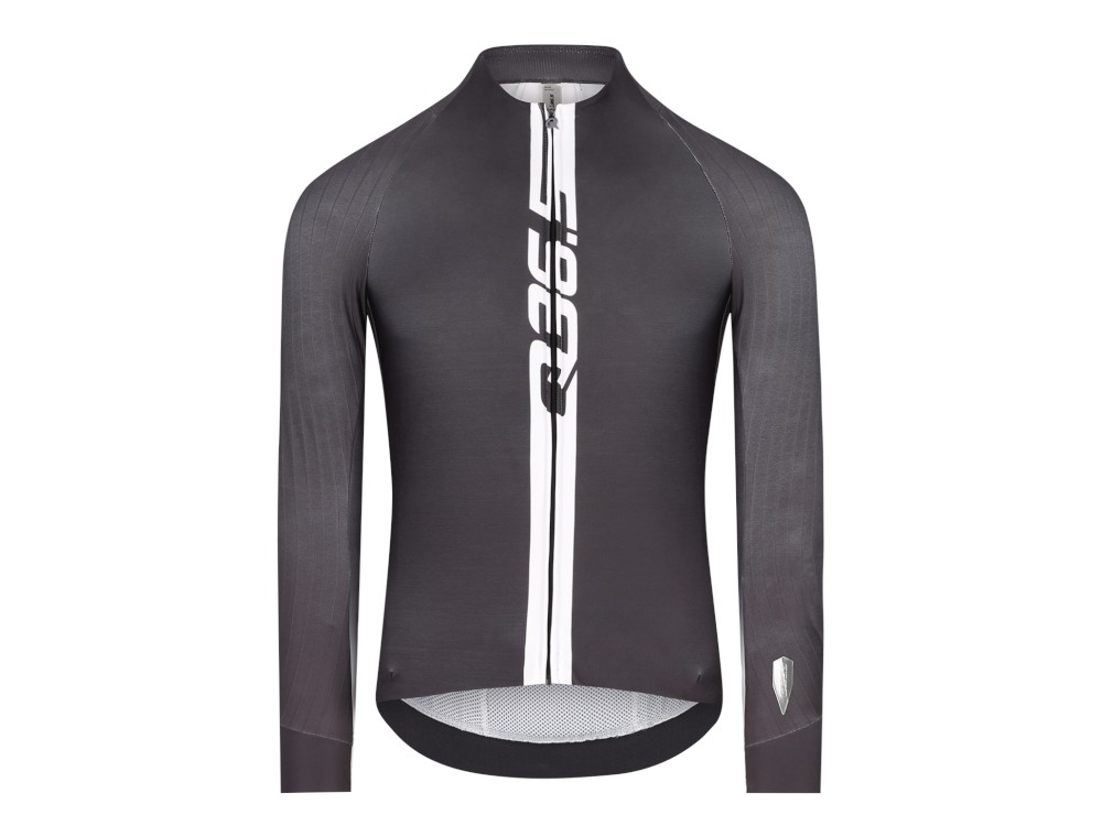 Q36.5 Gregarius Hybrid Racing Car Fietsshirt Lange Mouwen Grijs Heren