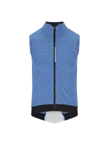 Q36.5 Dottore Hybrid Windvest Supersonic Check Blauw/Grijs