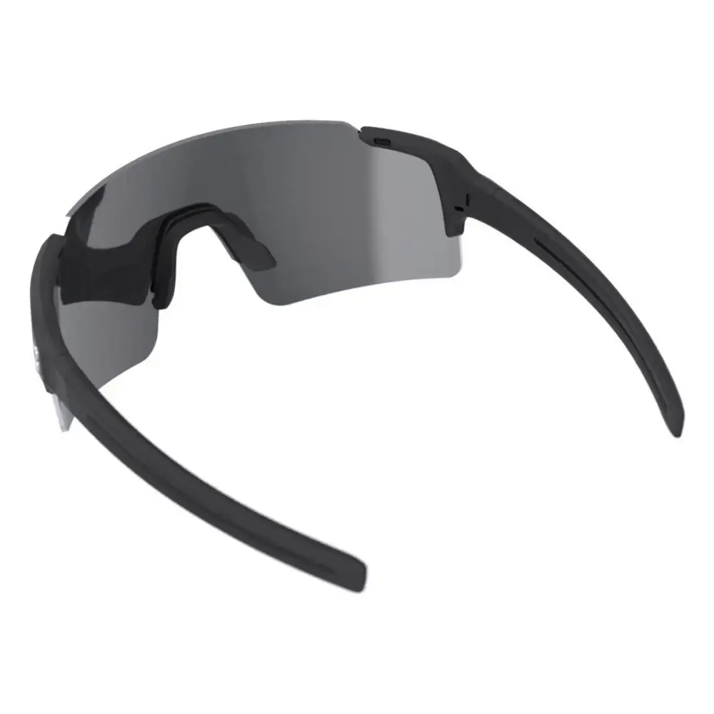 BBB Cycling BSG-70 FullView Sport Zonnebril HC Smoke Silver Mirror Lens Mat Zwart