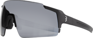 BBB Cycling BSG-70 FullView Sport Zonnebril HC Smoke Silver Mirror Lens Mat Zwart