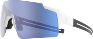 BBB Cycling BSG-70 FullView Sport Zonnebril HC Blue Mirror Lens Mat Wit