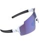 BBB Cycling BSG-70 FullView Sport Zonnebril HC Blue Mirror Lens Mat Wit