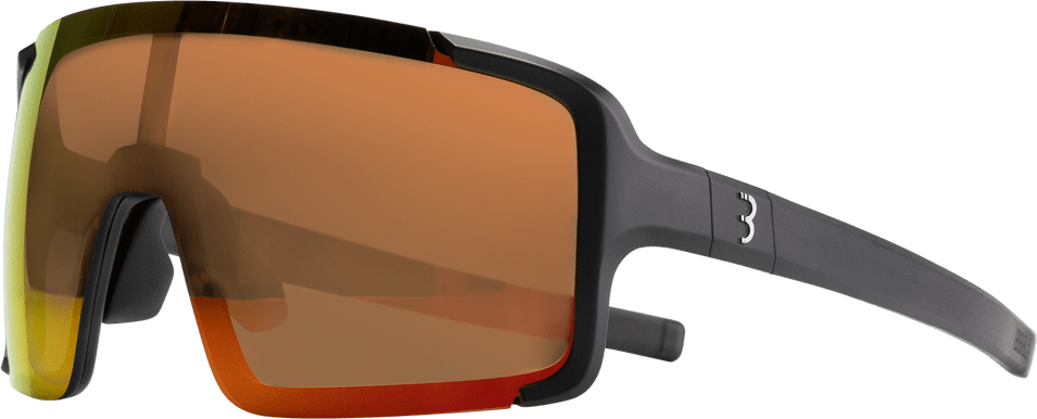 BBB CYCLING BSG-69 Chester Sport Zonnebril MLC Rood/Oranje Lens Mat Zwart