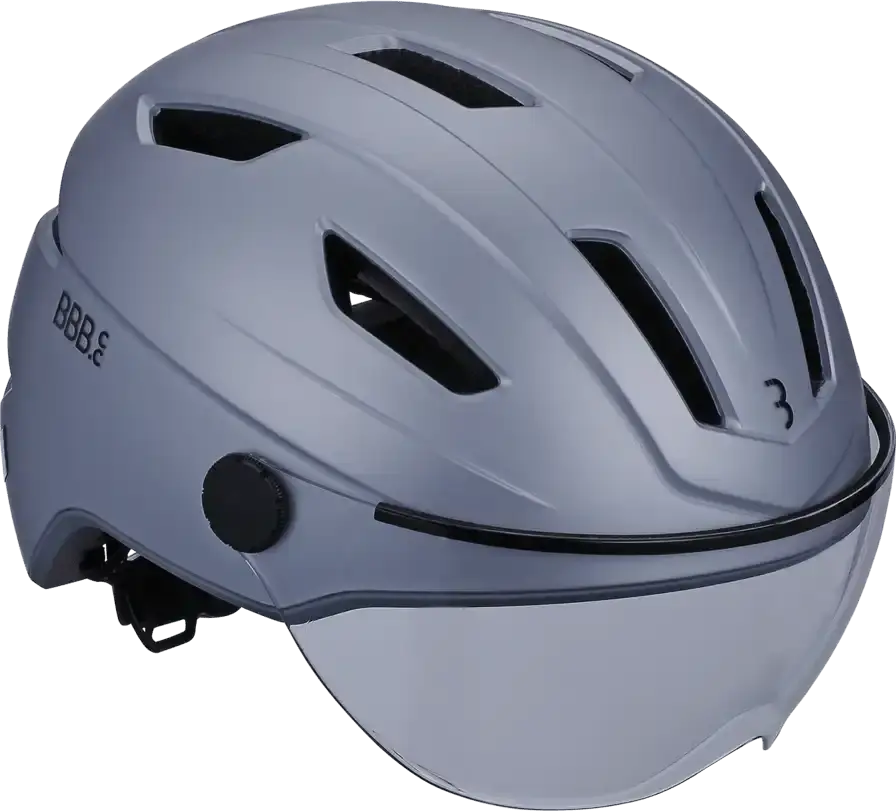 BBB CYCLING Move Faceshield BHE-57 Speed Pedelec helm Transparant/Mat Grijs