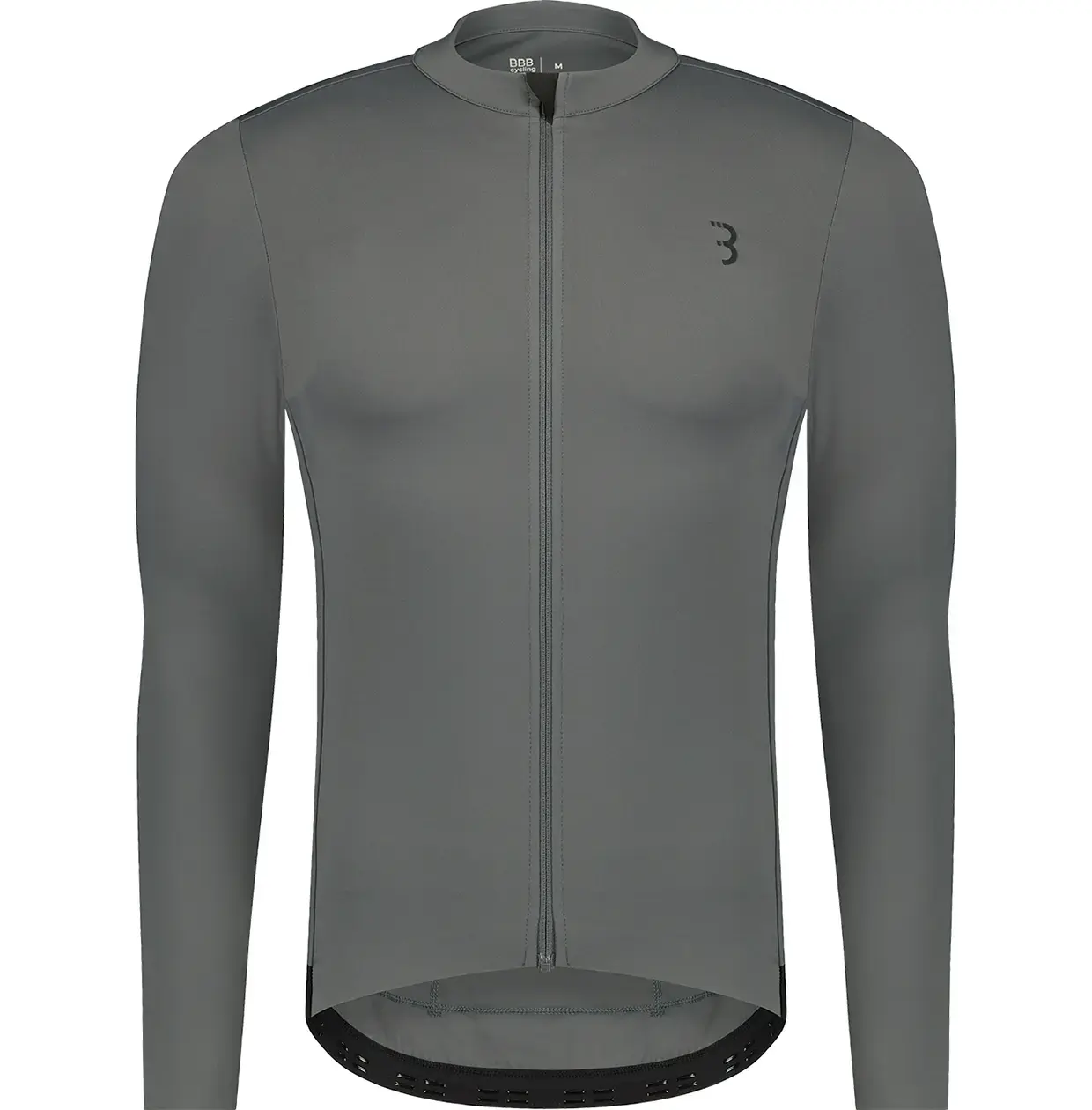 BBB Cycling Essence BBW-420 Fietsshirt Lange Mouwen Donkergrijs Heren