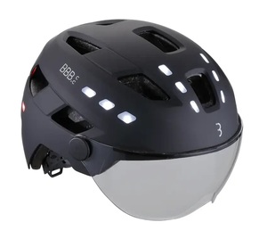 BBB Cycling District Led Faceshield BHE-163 E-bike Fietshelm Mat Zwart