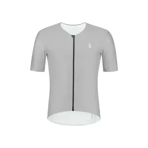 BBB Cycling BBW-406 AeroTech Fietsshirt Korte Mouwen Lichtgrijs Heren