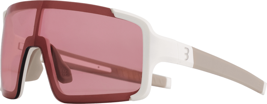 BBB CYCLING Chester Narrow BSG-73 Sport Zonnebril Wit Met Pink Flash Mirror Lens