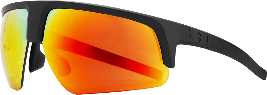 BBB CYCLING Comet BSG-75 Sport Zonnebril Mat Zwart Met MLC Orange/Red Lens