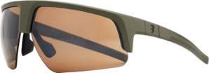 BBB Cycling Comet BSG-75 Sport Zonnebril Mat Olijfgroen Met Amber Mirror Lens