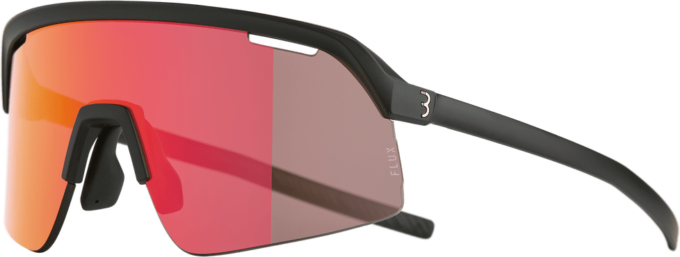 BBB CYCLING Valor Flux Rood BSG-81 Sport Zonnebril Mat Zwart