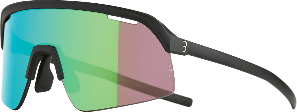 BBB CYCLING Valor Flux Groen BSG-81 Sport Zonnebril Mat Zwart