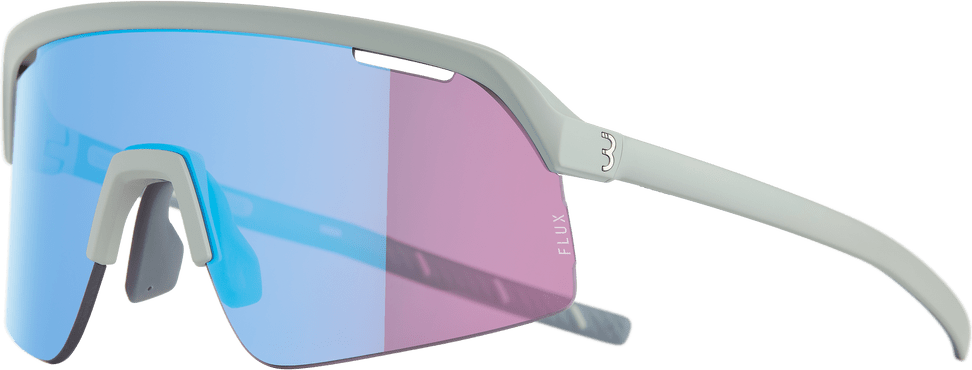 BBB CYCLING Valor Flux Blauw BSG-81 Sport Zonnebril Mat Grijs