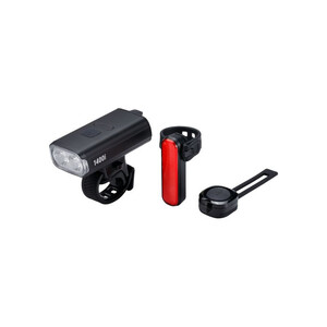 BBB Cycling StrikeDuo 1400I Combo BLS-275i en BLS-255 Signal Verlichtingsset Zwart