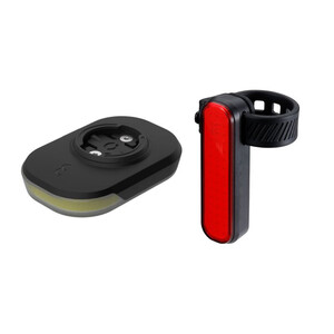 BBB Cycling Slice 300 750mAh BLS-282 en BLS-255 Verlichtingsset Zwart
