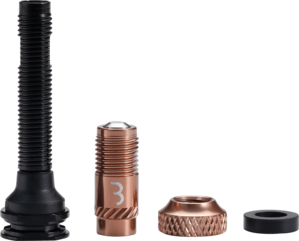 BBB Cycling Tubeless Ventielen BTI-166 AL Valve CoreCap 2 Stuks Koper