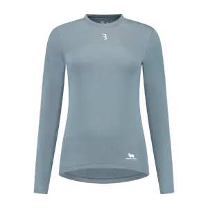 BBB Cycling MerinoLayer BUW-21 Thermoshirt Lange Mouwen Grijs/Blauw Heren