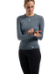 BBB CYCLING MerinoLayer BUW-21 Thermoshirt Lange Mouwen Grijs/Blauw — afbeelding 3