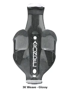 Arundel Trident 3K Weave Bidonhouder Glossy Zwart