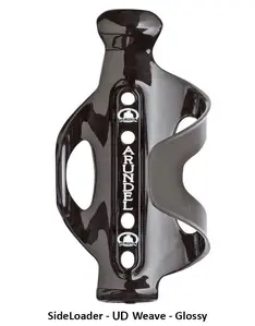 Arundel Sideloader UD Weave Bidonhouder Glossy Zwart