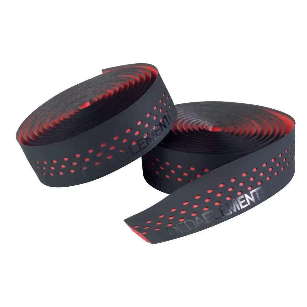 Deda Presa Perforated Stuurlint Zwart/Rood