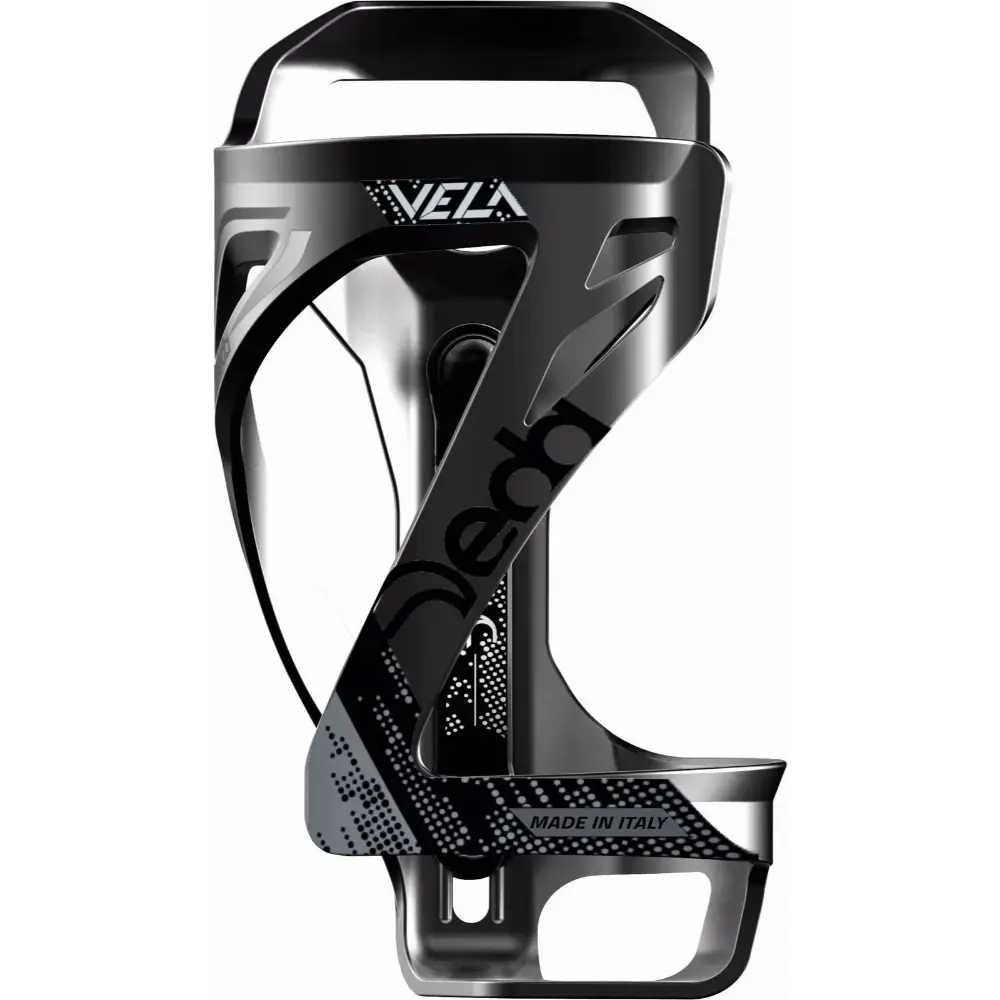 Deda VELA Polish on Black Bidonhouder Zwart