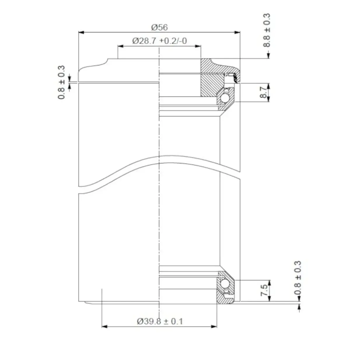 Deda DCR Geïntegreerd Balhoofd  1.5" - 1.5"