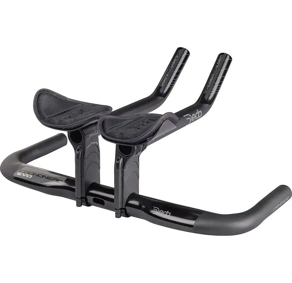 Deda CRONONERO EVO Tijdritstuur met Extensions Zwart/Zwart