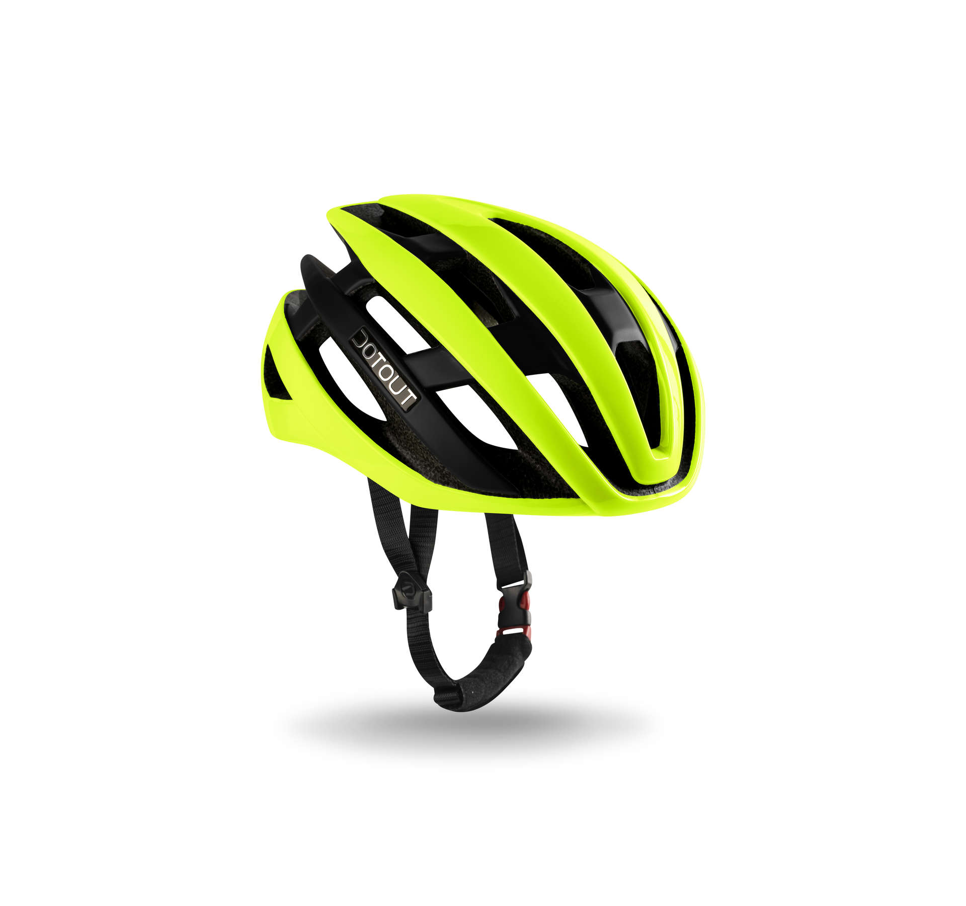 Dotout Kabrio Race Helm Fluo Geel/Mat Zwart