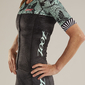 Zoot TOKYO Aero Triathlon Shirt Korte Mouwen Grijs/Lichtblauw Dames