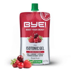 BYE! Pro Isotonic Gel Rood Fruit 12 stuks