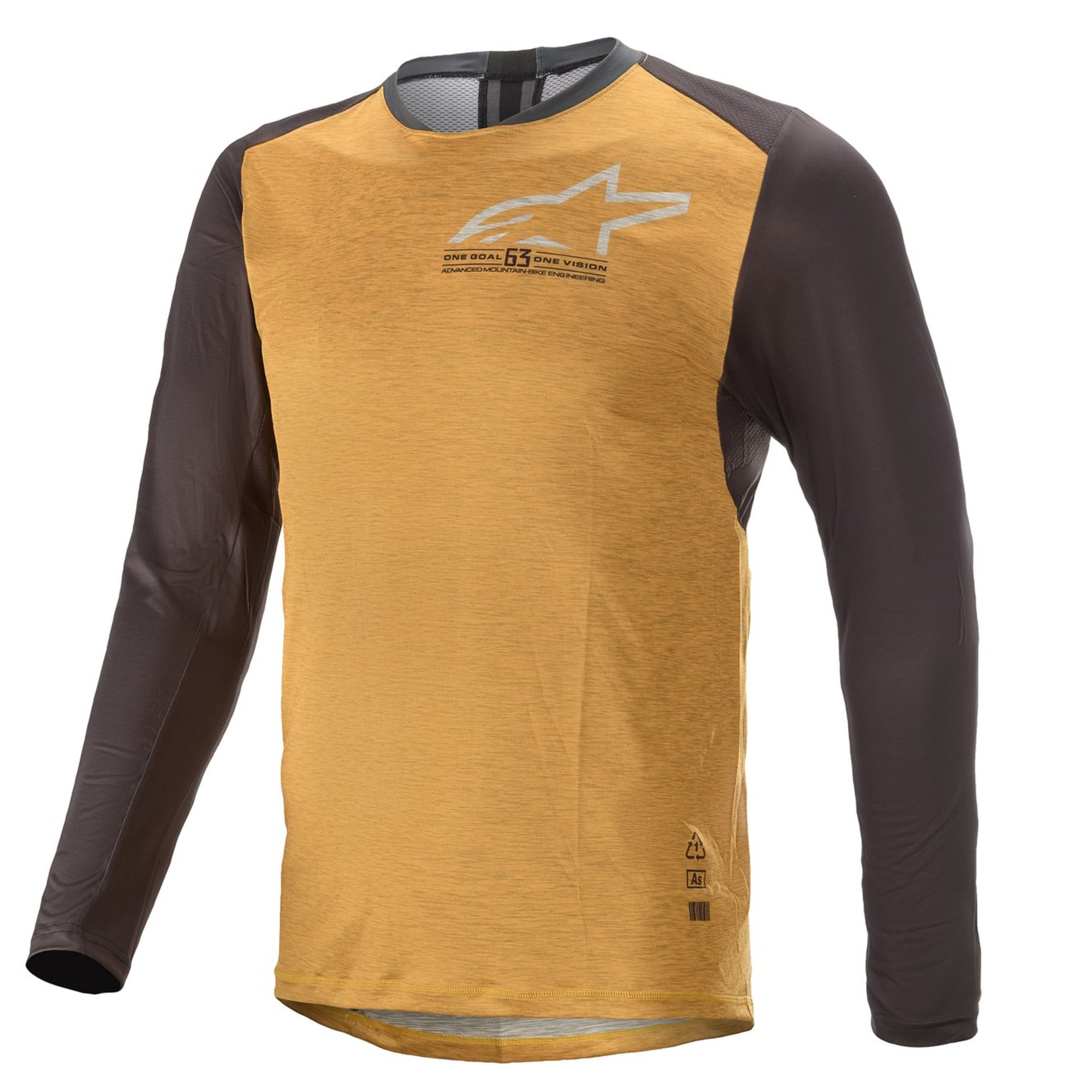 Alpinestars Alps 6.0 V2 MTB Fietsshirt Lange Mouwen Geel/Bruin Heren